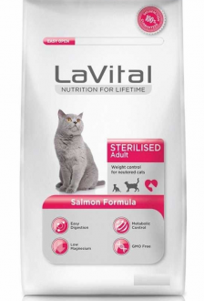 LaVital Sterilsed Somonlu 1 kg Kedi Maması kullananlar yorumlar